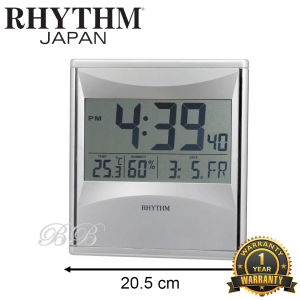 100% ORIGINAL RHYTHM Digital Table Wall Beep Calendar Thermometer Alarm Clock (Jam Dinding Meja) LCW011 RTLCW011NR19