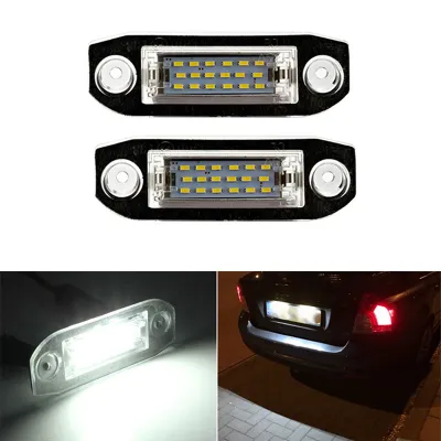 OUFEN 1PCS ไฟป้ายทะเบียน6 LED 12V กันน้ำ1ชิ้นโคมไฟรถพ่วงรถบรรทุก