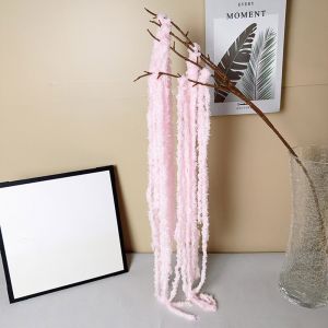 SIMPLETEN Multicolor Amaranthus Artificial Hanging Plant Yarn Ornament Simulated Amaranthus Caudatus Beautiful Accessories Hanging Amaranthus Flowers European Wedding Decoration