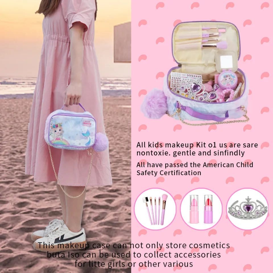 Child proof makeup store bag