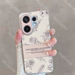 เคส X200 Vivo คุณภาพสูงแบบย้อนยุคอินสเชคสามมิติลายดอกคามิเลียป้องกันการตกเลนส์กรอบเคสโทรศัพท์โลหะ