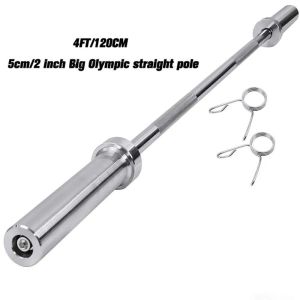Olympic Standard Barbell Bar 4 Feet 5 Feet and 6 Feet in Diameter 2 Inches Lifting Weights in the Gym