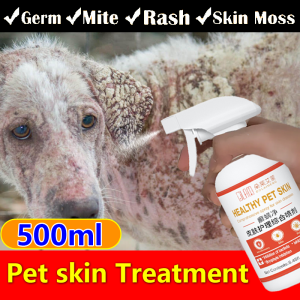 Pet Spray for Skin Diseases 500ml Solve the problems of dandruff skin itching fungus moss hair loss herpes Dogs Cats Anti Fungal Spray Itchy Skin Treatment Germ Mite Rash Skin Moss Mite Remover