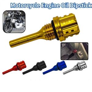 Universal Motorcycle Engine Oil Dipstick Aluminum Alloy Style Hexagon Plum Blossom Oil Dipstick