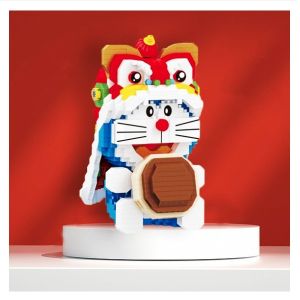 Nano Blocks Doraemon Cartoon Pink Cute Anime Cosplay Nano Blocks Diamond Micro Bricks Adults Kids DIY Educational Toys