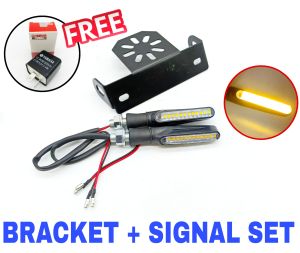 Number Plate Bracket Universal Tail Tidy with Led Signal Modification MT15 MT25 MT09 TNT600 Z250 Ninja250 R25 R15M R15