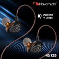 Nakamichi HQ-X20 Dual Dynamic Driver In Ear Monitor Wired Earphone Mic. 