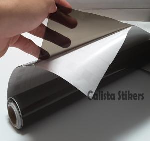 Stiker Skotlet Hitam Transparan Bening Glossy Dark Transparan Tembus Pandang Anti Gores Lampu Headlamp Smoke Decal Vinyl Wrap Body Motor Mobil