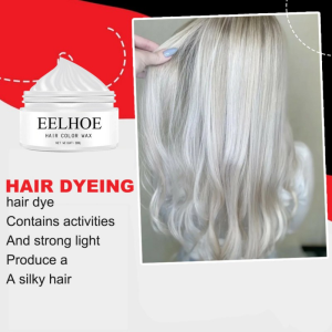 Hair Dye Wax Temporary Change Hair Color Styling Mud 30g Hair Wax Color Gel Temporary Mud Pewarna Lilin Rambut Sementara One Time Use Pomade Change Kalanxuan 30ml 一次性染发蜡