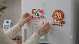 ✨SG NDP✨ Exquisite Strong Magnetic Fridge Magnets Flag Lion Merlion Pattern Home Decor Souvenir Gift
