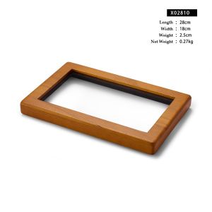 Oirlv Wooden Stackable Jewelry Necklace Earrings Rings Bracelet Storage Organizers Case Multifunctional Vintage Jewelry Packing Box Tray With Cover X028