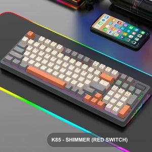 Bàn Phím Cơ XUNFOX K85 - Bàn Phím Có Dây Hỗ trợ Hotswap 96 Phím Có Led RGB