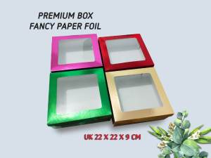 Kotak mika Kue tart brownis box gift lapis legit 375 gram (1 pack isi 10)