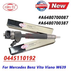 0445110192 A6470700087 0445110191 ORLTL New Diesel Fuel Injector For Benz Vito Viano W639 2.2CDI Diesel