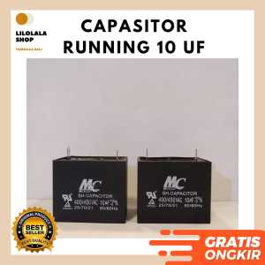 Capasitor 10 UF MC Kapasitor running kotak AC Pompa Kulkas Capacitor 400/450 Volt 50/60 Hz