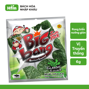 💥 [Đơn 250k Tặng 1 Quà Ngẫu Nhiên] 💥  Snack Rong Biển Taokaenoi BIG BANG (lốc 12 gói) Nhiều Vị Lựa Chọn