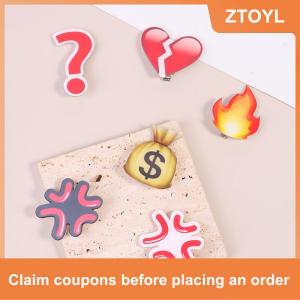 【ZTOYL】 Biểu hiện tức giận thả tóc Clip heartbroken Acrylic tóc Clip Funny Side Clip Duckbill Clip bangs Side Clip Phụ kiện tóc