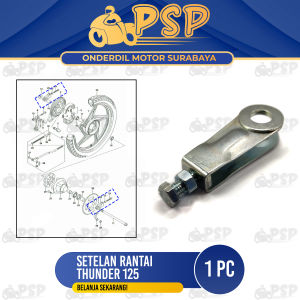 Setelan Rantai Thunder "A" (Harga Per 1 PCS) - Stelan Rante Anting Chain Adjuster + Plat Suzuki