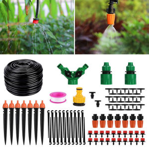 15M-25M DIY Drip Irrigation System Automatic Watering Garden Irrigation Watering Kit Potted Plant Watering Adjustable Drippers