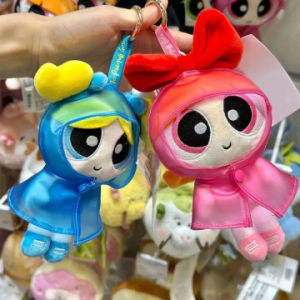 พวงกุญแจชุดกันฝน Powerpuff Girls x HUGKIS