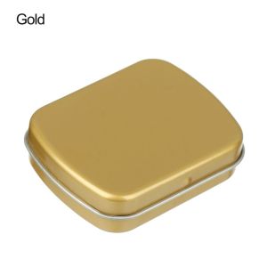 WAPKTY Mini Metal Hinged Small Storage Container Empty Tins Container Kit Tin Box