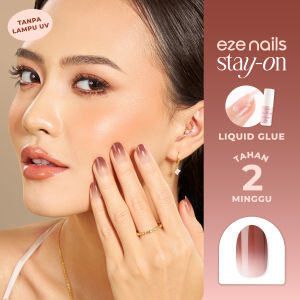 Eze Nails - Go Brick or Go Home Stay On Manicure (Kuku Palsu Tempel + Lem Cair)