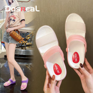 DOSREAL Slippers For Women On Sale Summer Lightweight Girls Two Strap Sandals Slippers Ladies Shoes Beach Walk Slippers Slides