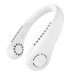 พัดลมพกพา พัดลมห้อยคอ พัดลมคล้องคอ แบบพกพา ไม่ต้องถือ ไม่ใช่ใบพัด พัดลมระบายความร้อน ชาร์จUSB ปรับลมได้ 3 ระดับ