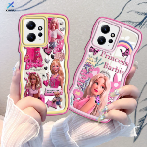 (Lokal Ready) Xinyu Casing hp Redmi Note 12 4G Note 12 Pro Redmi A2 A1 Note 11S 11 Pro Redmi 10 2022 10C 10A 9A 9C 9T Note 10 5G Note 10S Note 9 Note 9 Pro Note 8 Airbag Lembut Lucu Princess Barbie Butterfly Case