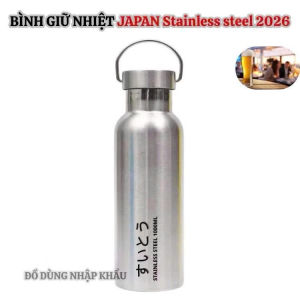 Bình giữ nhiệt JAPAN hàng nhập bãi chưa qua sử dụng dung tích 1000ml Stainless steel 2026