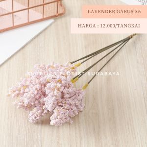 BUNGA LAVENDER GABUS 1 IKAT ISI 6 TANGKAI TINGGI 30CM DAUN LAVENDER BUNGA PALSU BUNGA ARTIFICIAL BUNGA IMITASI SCRAPBOOK FLOWER DOME DIY ARTIFICIAL FLOWER FLORIST BUNGA