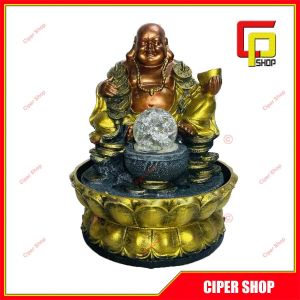 Thác nước Phong Thủy mini - Mẫu Phật Di Lặc