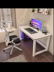 120/140CM Office Table Wooden Computer Table Computer Desk Gaming Table Home Dining Desk