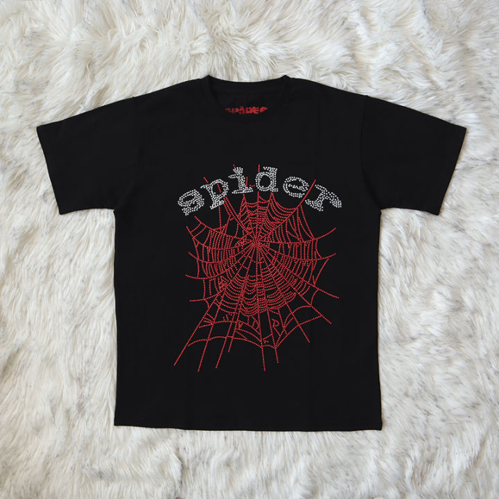 Star%20with%20Sp5der%20555555%20Hoodie%20Flash%20big%20logo%20cotton%20short%20sleeve%20T-shirts%20for%20men%20and%20women.%20-%20Image%205