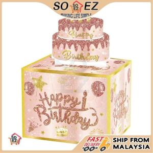 SOEZ DIY Pull Money Birthday Gift Box Surprise Money Pull Cash Box Party Gift