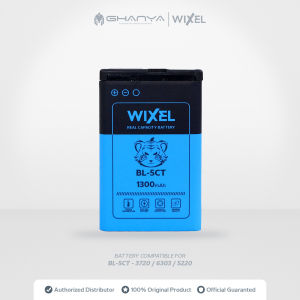 WIXEL Baterai BL-5CT Nokia 3720 3720C 5220 6303 6303C 6303i 6730 6730C C3-01 C5 C5-00 C6-01 Classic Double Power Real Capacity Batre Batrai Battery Original Ori Dual BL5CT