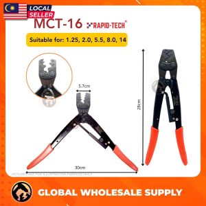 RAPID-TECH HAND CRIMPING TOOLS 1.25mm–25mm Cable Wire Electrical Insulated Terminals Crimping Plier MCT-10/MCT-16/MCT-25