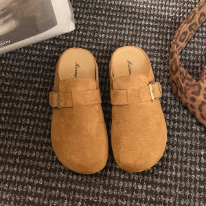 [Free Shipping] Soft-Soled WomenS Thick-Soled Slippers For Outdoor Wear 2026 Spring-Summer New Model Slip-On Closed-Toe Mules