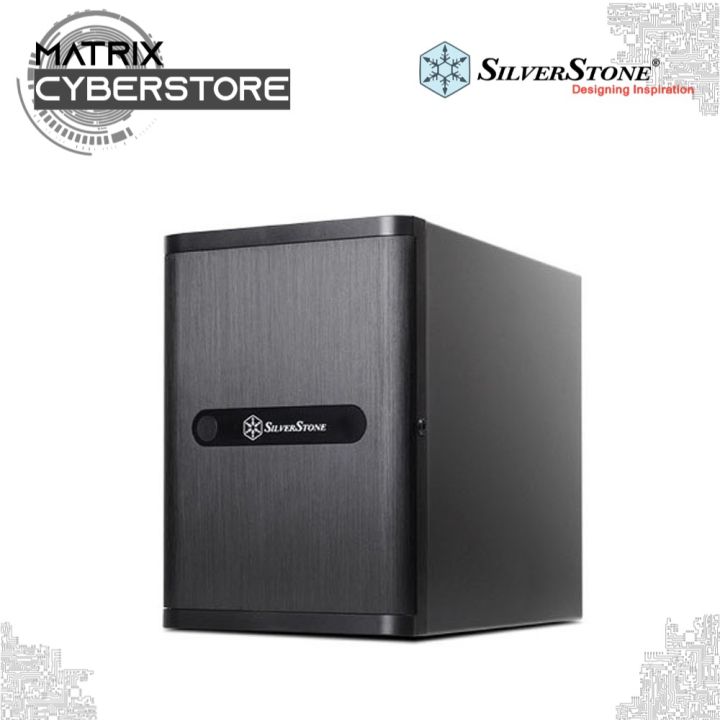 SilverStone DS380B Mini-ITX NAS Case - 8 Hot-Swappable Bays Small Form Factor Computer Chassis