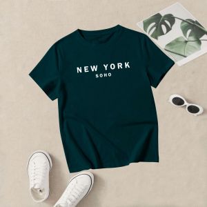 BEE Fashion - Kaos Baju T-shirt Ringger Tee New York Tumblr Tee Soft Spandek Cewek Kaos Wanita Tshirt Cewe Kaos Oblong