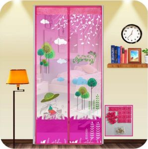 ม่านกันยุง ม่านประตูกันยุงกันแมลง ขนาด 90x210 cm และ 100x210 cm. เลือกลาย สีและขนาดได้(แถมฟรีหมุดทองเหลือง 1 ชุด+หมุดกาวสองหน้า 1 ชุด)