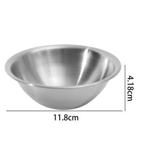 YESPERY Dessert Salad Bowls Stainless Steel Dipping Sauce Bowl Fruit Yogurt Bowl Serving Appetizer Tray Kitchen Tableware