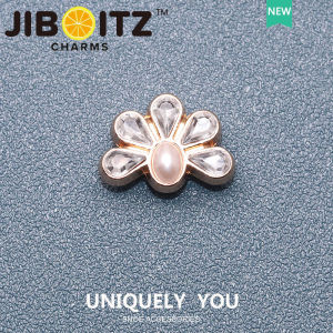 JIBBITZ cross charms shoe attachments pearl flowers elegant design cross shoe attachments