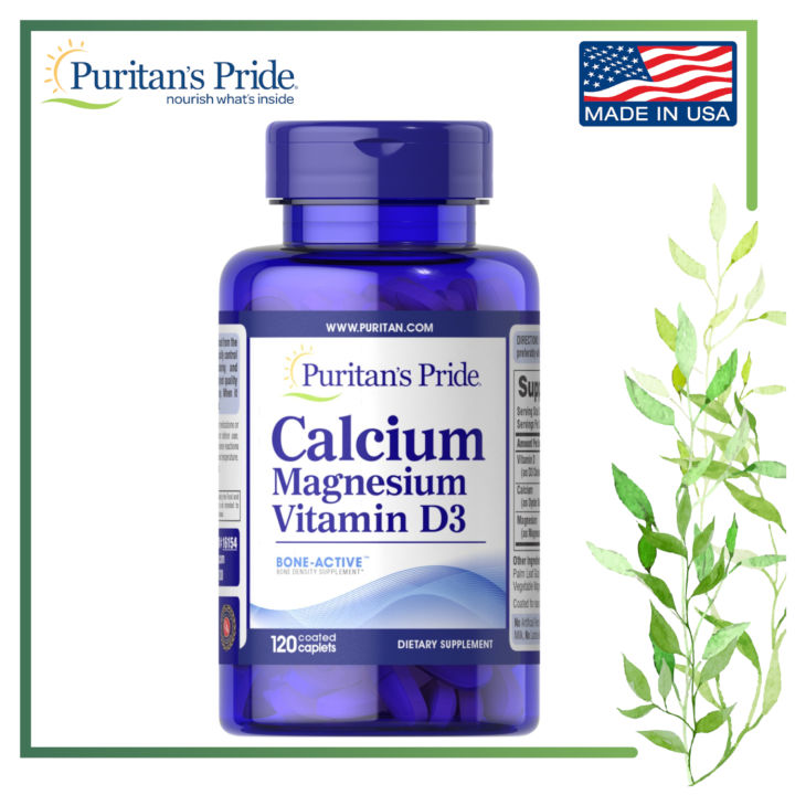 Puritan's Pride [EXP 10/25] Calcium Magnesium with Vitamin D, 120