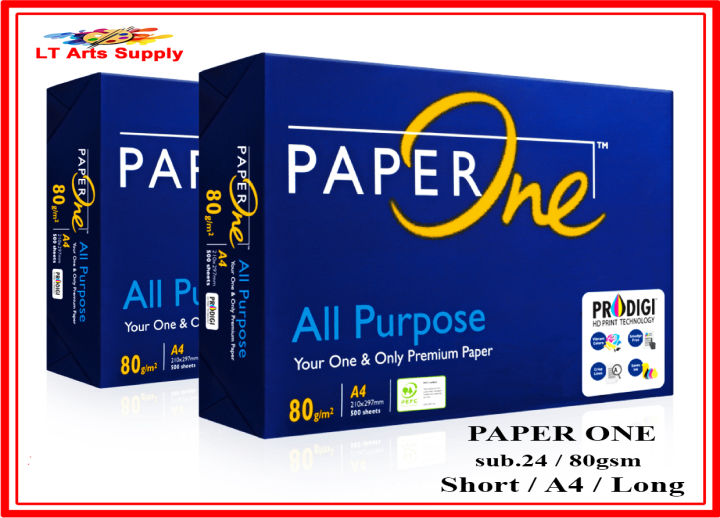 Paper One Product Paper One high speed premium bond paper subtance 24 / 80gsm / 500sheets ...