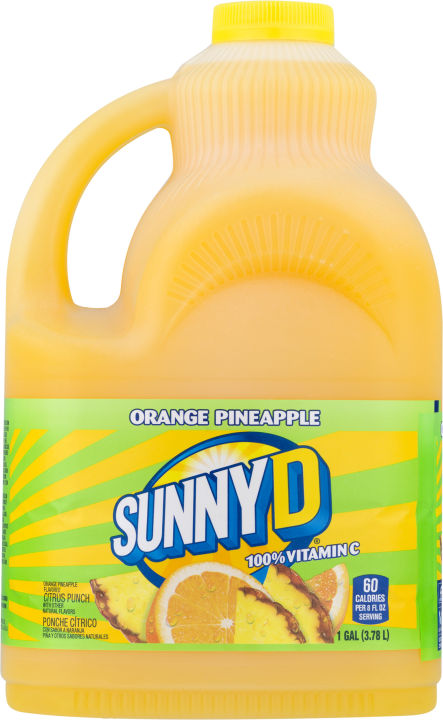 Sunny D Orange Pineapple Juice Gallon 100% Vitamin C Organic