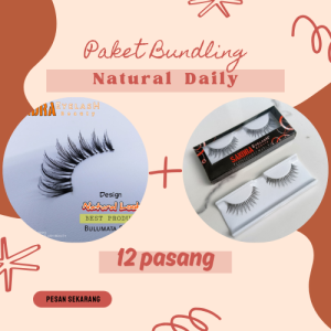 Paket Bundling Bulu Mata Sandra Eyelash Beauty - Natural Daialy