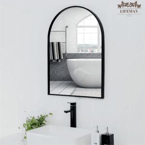 SG seller wall hanging art mirror bathroom mirror arch makeup mirror dressing mirror toilet porch decorative mirror wall hanging art mirror bathroom mirror