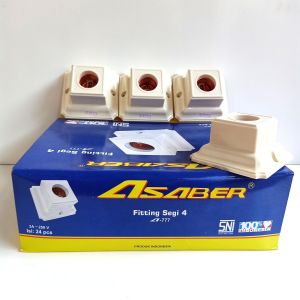 Broco Fitiing plapon kotak bulat oval fiting lampu SNI COD