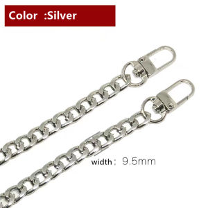 100/110/120cm Long Chain for Bag Sling Replacement Metal Chain Bag Accessories for Handbag Purse Chain DIY Strap Handle Chain Replacement for Shoulder Bag